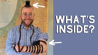 Whats inside this old pair of Tefillin [upl. by Yeznil265]