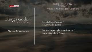 Liturgia Godzin  Modlitwa Południowa  Środa Popielcowa [upl. by Hueston]