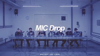 MIC Drop  BTS 방탄소년단 English Lyrics [upl. by Rodney]