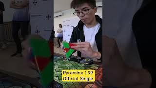 199 Pyraminx Solve in Competition [upl. by Kurtzig590]