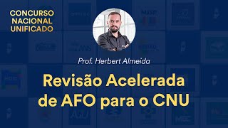 Revisão Acelerada de AFOFinanças Públicas para o CNU  Prof Herbert Almeida  Aula 1 [upl. by Lewert806]