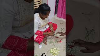 Flower makeing class anju beauty academy kanchipuram 8778001510 [upl. by Tevlev]