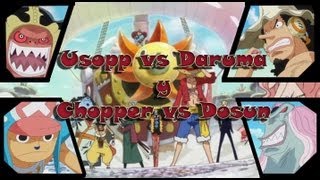 One Piece AMV Chopper vs Dosun y Usopp vs Daruma [upl. by Peers]