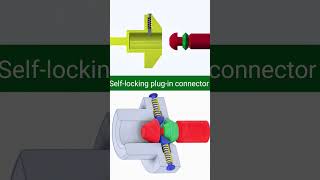 Self Locking Plug in connector mechanicsm cad solidworks 3ddesign [upl. by Atkins]