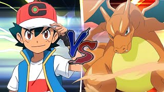 Pokemon Battle Starters Ash Vs Fire Starters [upl. by Tammie]