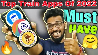 ये हैं 2022 के Top 3 Best Train Apps😍For Train Enquiry amp StatusSeat Reservation amp Platform Tickets👌 [upl. by Sallie]