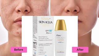 Skin Aqua Clear White Spf 50 Review Best Sunscreen for all skin type [upl. by Tada]