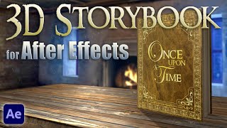 Custom 3D Storybook  Fairy Tale Book Animation  After Effects [upl. by Ackerman]