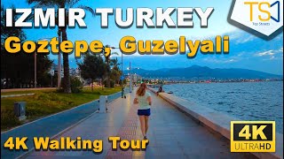 IZMIR TURKEY  Goztepe Guzelyali  4K Walking Tour [upl. by Bauske99]