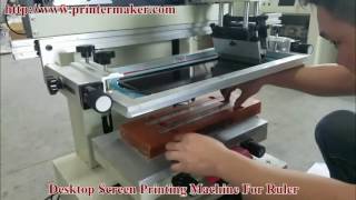 Ruler Desktop Screen Printing Machine [upl. by Anikahs]