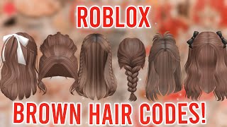 Aesthetic BROWN HAIR CODES WITH LINKS  ROBLOX BLOXBURG BROOKHAVEN BERRY AVENUE [upl. by Einad]