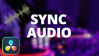 How to Sync Audio Inside Davinci Resolve 19 tutorial [upl. by Eva]