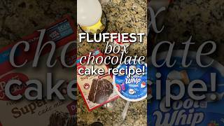 Simple  Fluffiest Chocolate Cake EVER Using Cool Whip recipe dessert chocolatecake chocolate [upl. by Kcirdef737]