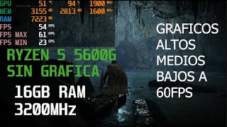 Elden Ring en RYZEN 5 5600G SIN GRAFICA EN 2023  1080P GRAFICOS ALTOS MEDIOS BAJOS  60FPS ESTABL [upl. by Eelegna]