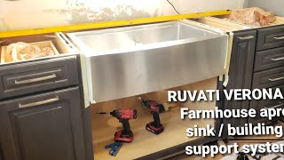 RUVATI sink installation [upl. by Johansen450]