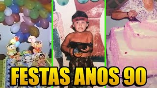 Como Eram as FESTAS de ANIVERSÁRIO nos Anos 80 e 90 [upl. by Yssis]