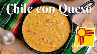 CHILE CON QUESO How to Make the Best Chile Con Queso with Hatch Green ChileDelicious Easy Recipe [upl. by Kilam470]