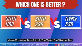 Which One is Better   SATA HDD Vs SATA SSD Vs NVMe SSD [upl. by Oileduab]