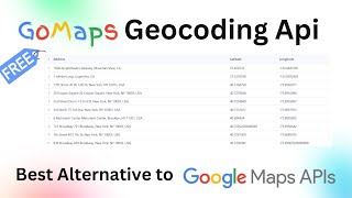 Best Geocoding API  Google Maps Apis Free Without Billing [upl. by Eetsim]