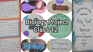 Class 12 Biology Investigatory Project on Infertility 3030Creative project for cbse [upl. by Aittam]