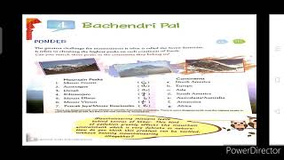 Class 5  English literature  Chapter 4  Bachendri Pal  Part  2 [upl. by Marina]