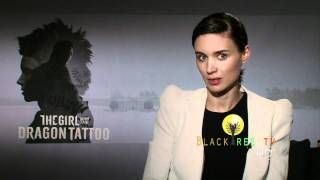 The Girl with the Dragon Tattoo interview w Rooney Mara [upl. by Ehrlich]