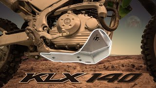 Tusk Aluminum Skid Plate  Kawasaki KLX140 [upl. by Con]