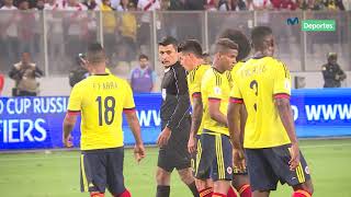 Perú 1  1 Colombia Vive el pase al repechaje al ras de la cancha [upl. by Evin84]