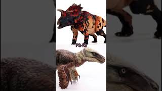 Utahceratops vs Utahraptor Utahceratops utahraptor beastsofthemesozoic [upl. by Yrret]