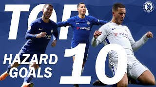 Eden Hazard  10 Greatest Chelsea Goals  Best Goals Compilation  Chelsea FC [upl. by Neruat]