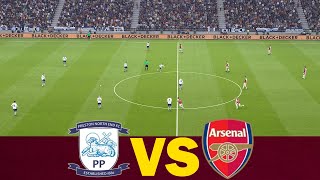 Preston vs Arsenal  EFL Carabao Cup 2425  Full Match All Goals  Realistic PES Gameplay [upl. by Land]