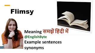 Flimsy meaning in Hindi EnglishByte [upl. by Latricia478]