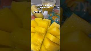 Compote de mangue et banane recette food babyfood baby yummy cuisine cooking compote shorts [upl. by Davidson]