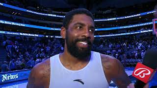 Kyrie Irving talks win vs Timberwolves Postgame Interview 🎤 [upl. by Inoliel556]