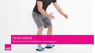 Fersenstand  Sprunggelenk Übungen mit Balance Pad bei Instabilitäten [upl. by Gamal]