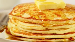 Pancakes Recipe Demonstration  Joyofbakingcom [upl. by Bainbridge]