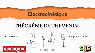 THÉORÈME DE THEVENIN ELECTROCINETIQUE [upl. by Aicyle]