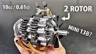 TWIN RC Wankel Rotary Engine First Run [upl. by Leinahtan258]