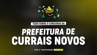 CONCURSO PREFEITURA DE CURRAIS NOVOSRN  PLANEJAMENTO DE ESTUDOS [upl. by Yrotciv]