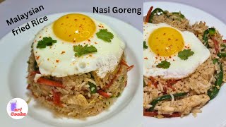 Malaysian Nasi Goreng Style Fried Rice  Fari Cooks cooking rice malaysianstreetfood [upl. by Nillad]