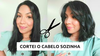 Cortei meu cabelo sozinha em casa  Voltando para o curtinho que AMO [upl. by Jennilee]