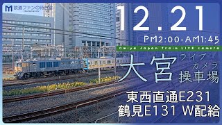 【ライブカメラ】大宮操車場 20231221 1400 Omiya Japan Train Live camera [upl. by Imefulo]