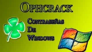 Ophcrack  Sacar claves de Windows [upl. by Gawain981]