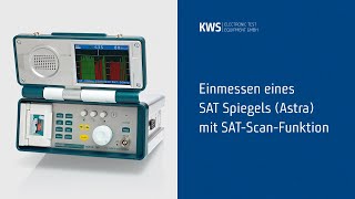 KWS INFO Einmessen eines SAT Spiegels Astra mit SATScanFunktion HD [upl. by Certie]