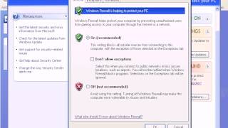 How to Enable Firewall in Windows XP [upl. by Misak]