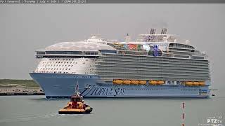 UTOPIA of the SEAS First Arrival Port Canaveral 7112024 [upl. by Nuahsel]