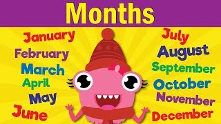 Months of the Year Song  Learn the 12 Months  Kindergarten Preschool amp ESL  Fun Kids English [upl. by Hanoy]