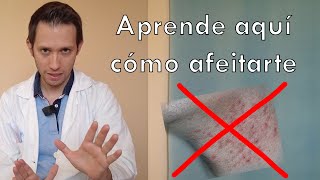 Dermatólogo te explica cómo afeitarte y evitar granos [upl. by Enomrej]