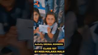 ordinal number activity level one by miss Malaika Malik [upl. by Kacie]