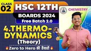 4 CHEMICAL THERMODYNAMICS Class 12th Chemistry Class 02 HSC Board By Abhishek Sir Chemistry asc [upl. by Alita211]